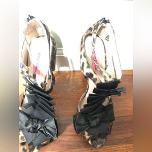 Betsey Johnson Cheetah Heels